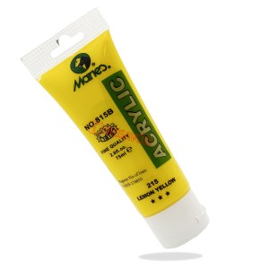 رنگ اکریلیک 75 میل برند ماریس کد 215 LEMON YELLOW