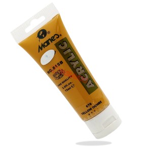 رنگ اکریلیک 75 میل برند ماریس کد 676 YELLOW OCHRE