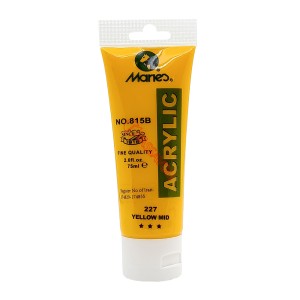 رنگ اکریلیک 75 میل برند ماریس کد 227 YELLOW MID
