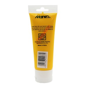 رنگ اکریلیک 75 میل برند ماریس کد 216 YELLOW PALE
