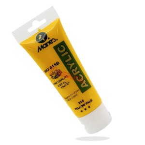 رنگ اکریلیک 75 میل برند ماریس کد 216 YELLOW PALE