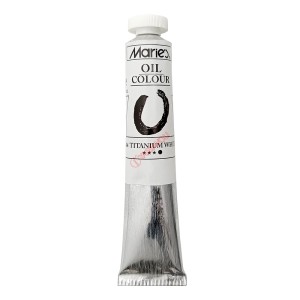 رنگ روغن 50 میل برند ماریس کد 104  TITANIUM  WHITE