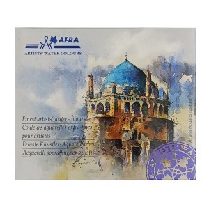 آبرنگ 18 رنگ ساده - برند افرا