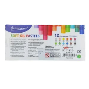 پاستل گچی 12 رنگ مدل G-SOP - برند جورجینا (جعبه طلقی)