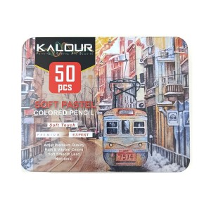 پاستل مدادی 50 رنگ - مدل قطار - برند کالور
