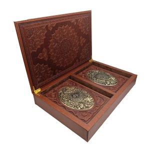 ست دو جلدی قرآن و حافظ -نشر راه بیکران  (جعبه دار، گلاسه وزیری)