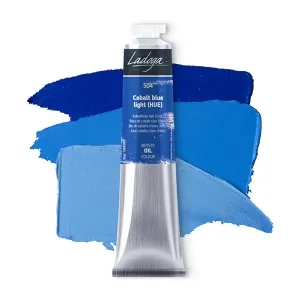 رنگ روغن 46 میل برند لادوگا (سنت پترزبورگ) - کد 504 - Cobalt Blue Light