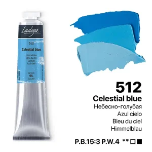 رنگ روغن 46 میل برند لادوگا (سنت پترزبورگ) - کد 512- Celestial Blue