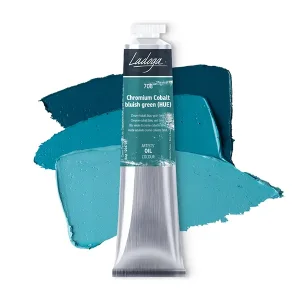 رنگ روغن 46 میل برند لادوگا (سنت پترزبورگ) - کد 708- Chromium Cobalt Bluish Green