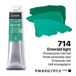 رنگ روغن 46 میل برند لادوگا (سنت پترزبورگ) - کد  714- Emerald Light