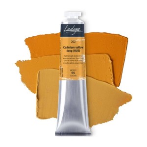 رنگ روغن 46 میل برند لادوگا (سنت پترزبورگ) - کد 202 - Cadmium Yellow Deep