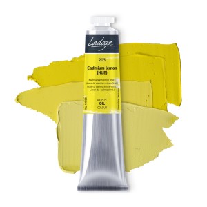 رنگ روغن 46 میل برند لادوگا (سنت پترزبورگ) - کد  203 - Cadmium Lemon