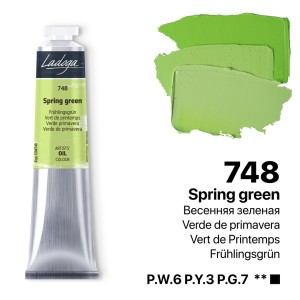 رنگ روغن 46 میل برند لادوگا (سنت پترزبورگ) - کد 748 - Spring Green