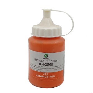 رنگ اکریلیک 250 میل برند ماریس کد 313 ORANGE RED