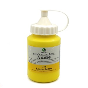 رنگ اکریلیک 250 میل برند ماریس کد 215 LEMON YELLOW