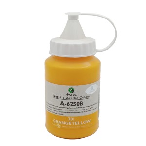 رنگ اکریلیک 250 میل برند ماریس کد 301 ORANGE YELLOW
