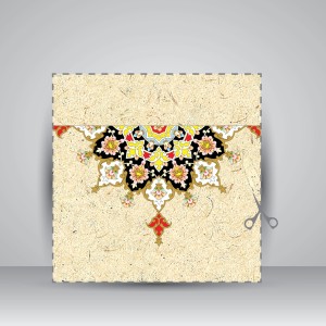 کاغذ تذهیب بافت دار یک رو، 70*50 cm، کد 712 (بسته 30 عددی)