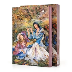 رباعیات خیام وزیری گلاسه با قاب(خط استاد امیر احمد فلسفی)  (انتشارات یساولی)