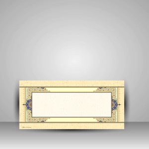 کاغذ تذهیب دار چاپی کد 2004، 35*16 cm‌ (بسته 50 عددی)