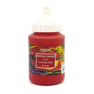 رنگ اکریلیک 250 میل برند ماریس کد 315 Crimson red