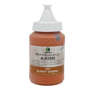 رنگ اکریلیک 250 میل برند ماریس کد 684 Burnt Sienna