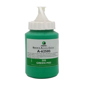 رنگ اکریلیک 250 میل برند ماریس کد 505  Green Mid