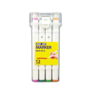 ماژیک طراحی دو سر 12 رنگ مکس آرت | Marker MAX - ART - 4460