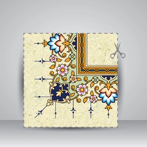 کاغذ ابروباد چاپی،50*35 cm، کد 956، (بسته 10 عددی)