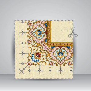 کاغذ ابروباد چاپی،50*35 cm، کد 957، (بسته 10 عددی)