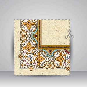 کاغذ ابروباد چاپی،50*35 cm، کد 958، (بسته 10 عددی)