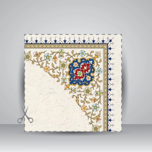 کاغذ ابروباد چاپی،35*16 cm، کد 605، (بسته 10 عددی)