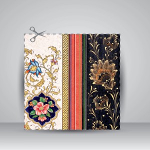 کاغذ ابروباد چاپی،30*21 cm، کد 631، (بسته 10 عددی)