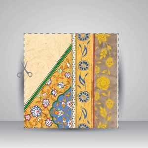کاغذ ابروباد چاپی،30*21 cm، کد 629، (بسته 10 عددی)