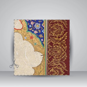 کاغذ ابروباد چاپی،30*21 cm، کد 628، (بسته 10 عددی)