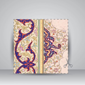 کاغذ ابروباد چاپی،35*25 cm، کد 626، (بسته 10 عددی)