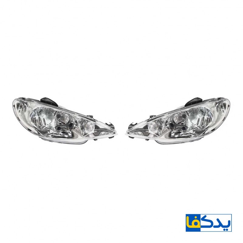 مجموعه 2 عددی چراغ جلو کروز پلاس مناسب برای پژو 206