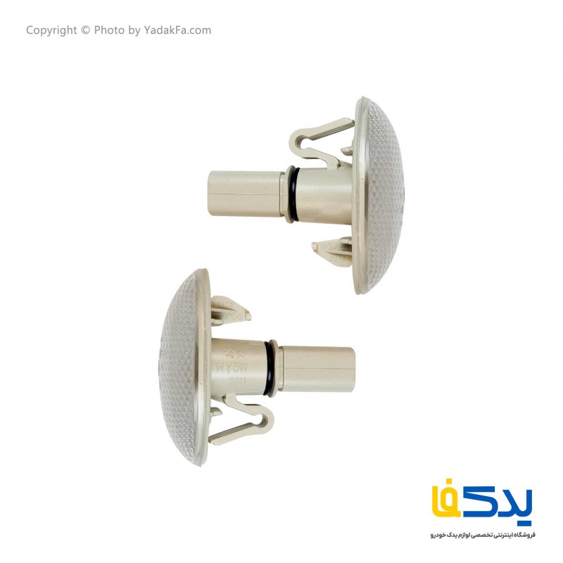 مجموعه 2 عددی چراغ راهنما بغل کیان پارس مناسب برای پژو 206 سفید