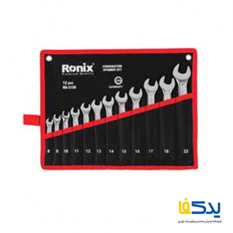 مجموعه 12 عددی آچار تخت و رینگی رونیکس مدل RH-2158