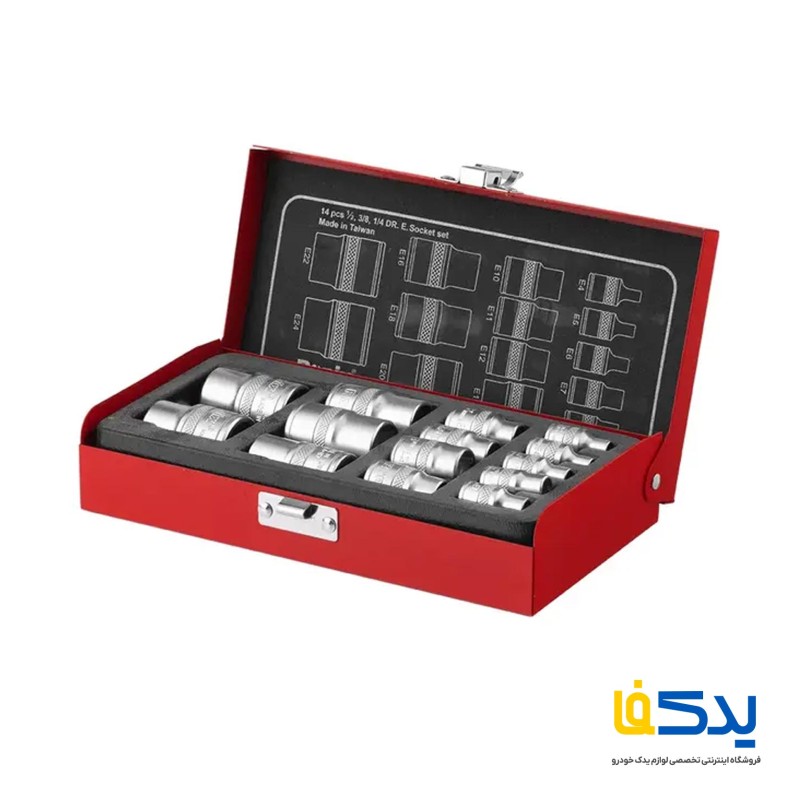 مجموعه 14 عددی آچار بکس ترکیبی رونیکس مدل RH-2695