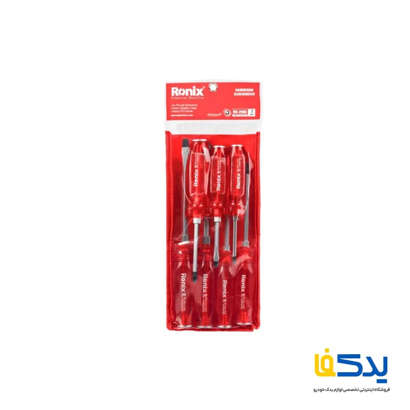 مجموعه 7 عددی پیچ گوشتی ضربه خور رونیکس مدل RH-2906