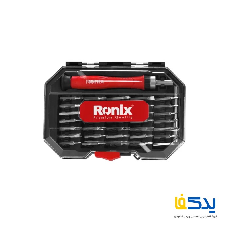 مجموعه 37 عددی پیچ گوشتی ساعتی جغجغه ای رونیکس مدل RH-2719
