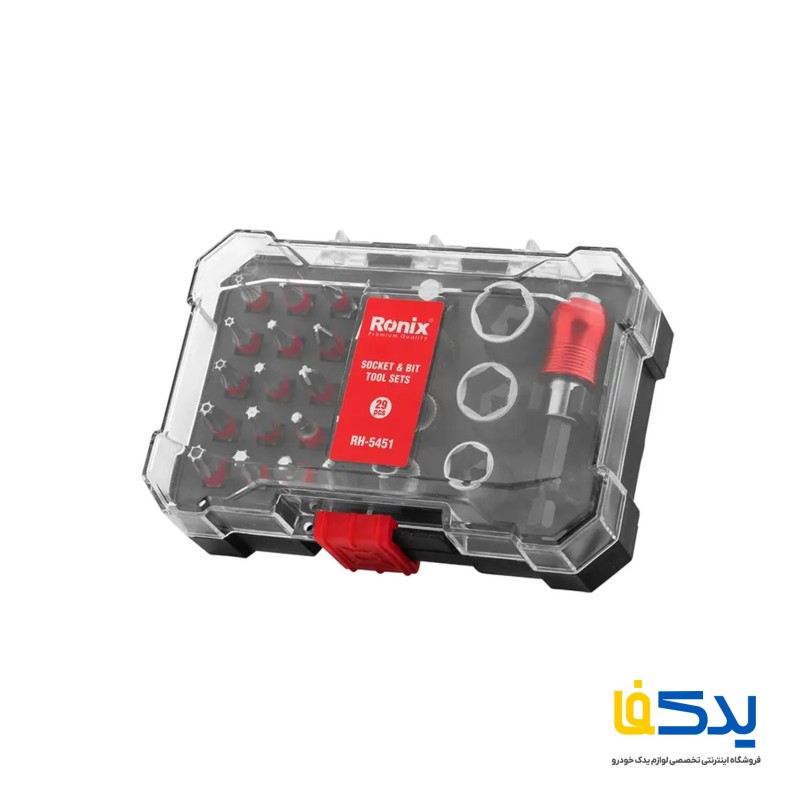 مجموعه 29 عددی سری پیچ گوشتی و بکس رونیکس مدل RH-5451