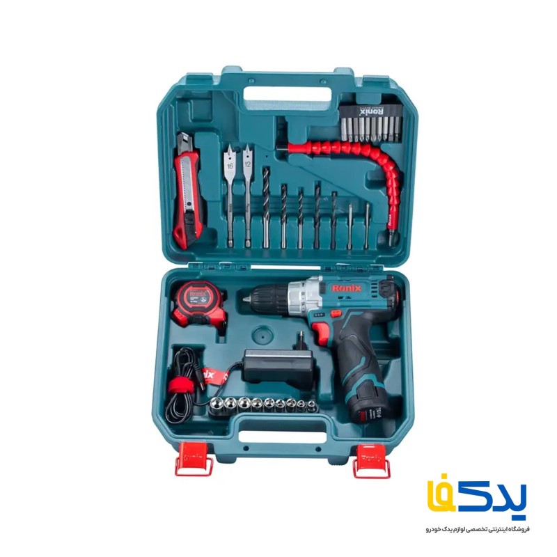 مجموعه 35 عددی دریل شارژی رونیکس مدل RS-8611