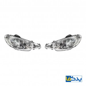 مجموعه 2 عددی چراغ جلو کروز پلاس مناسب برای پژو 206