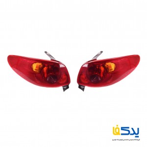مجموعه 2 عددی چراغ خطر عقب مدرن مناسب برای پژو 206