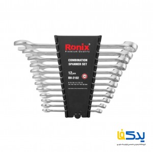 مجموعه 12 عددی آچار یکسر تخت و یکسر رینگی رونیکس مدل RH-2102