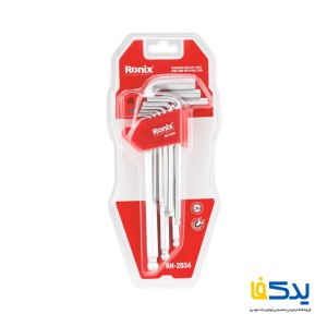 مجموعه 9 عددی آچار آلن بلند رونیکس مدل RH-2034