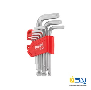 مجموعه 9 عددی آچار آلن کوتاه رونیکس مدل RH-2033