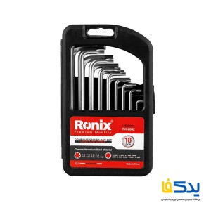 مجموعه 18 عددی آچار آلن و ستاره ای بلند رونیکس مدل RH-2052