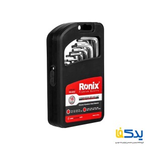 مجموعه 18 عددی آچار آلن و ستاره ای بلند رونیکس مدل RH-2052